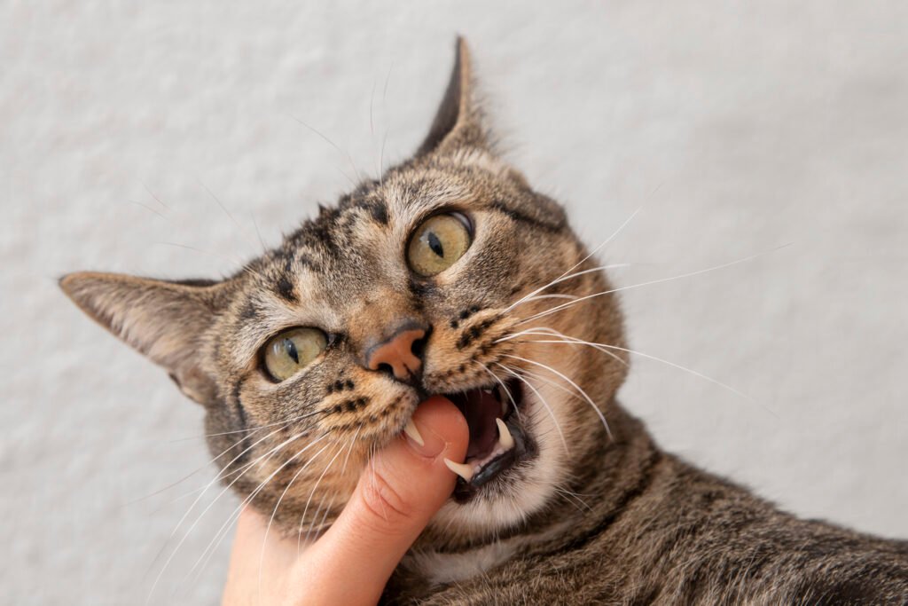 Cat bite infection